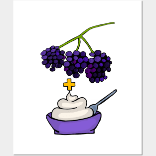 Berries and Cream Posters and Art